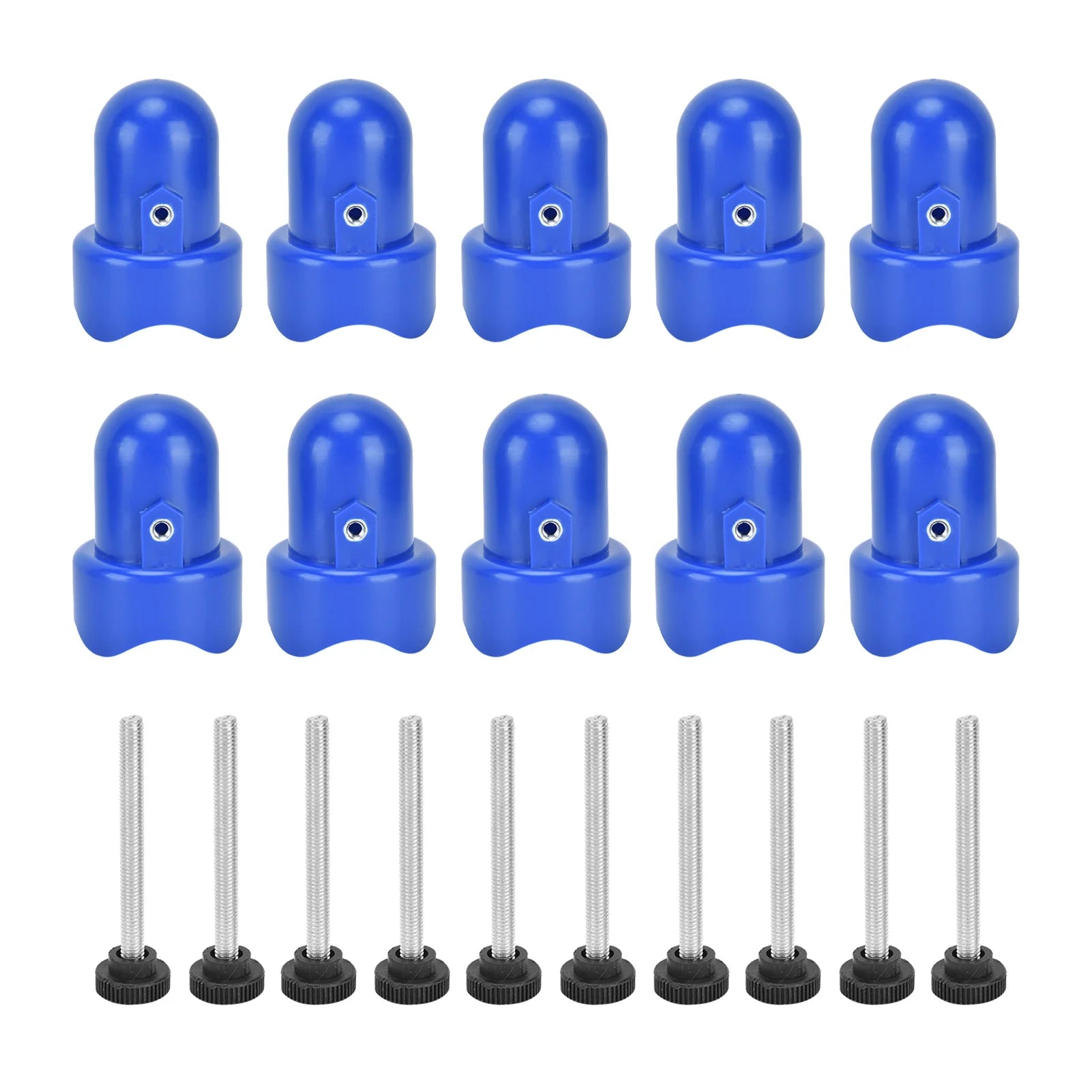Blue Trampoline Enclosure Pole Cap with Screw M846