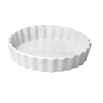 White 5 oz. Round Fluted Creme Brulee Dish K7817
