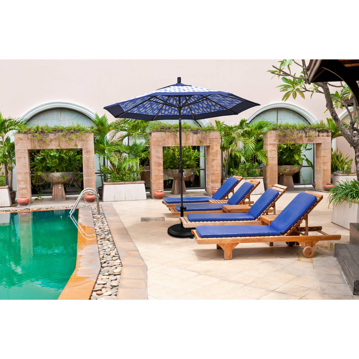 11 ft Market Umbrella with Collar Tilt C17248