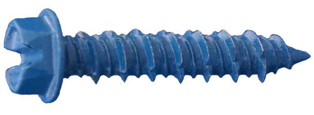 Hex Washer Concrete Screws Blue 500ct S35236