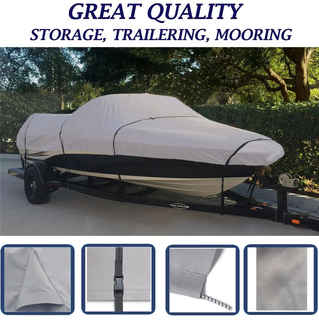 Boat Cover for Nitro 175/180 Ski/Fish O/B 1990 1991 1992 J193