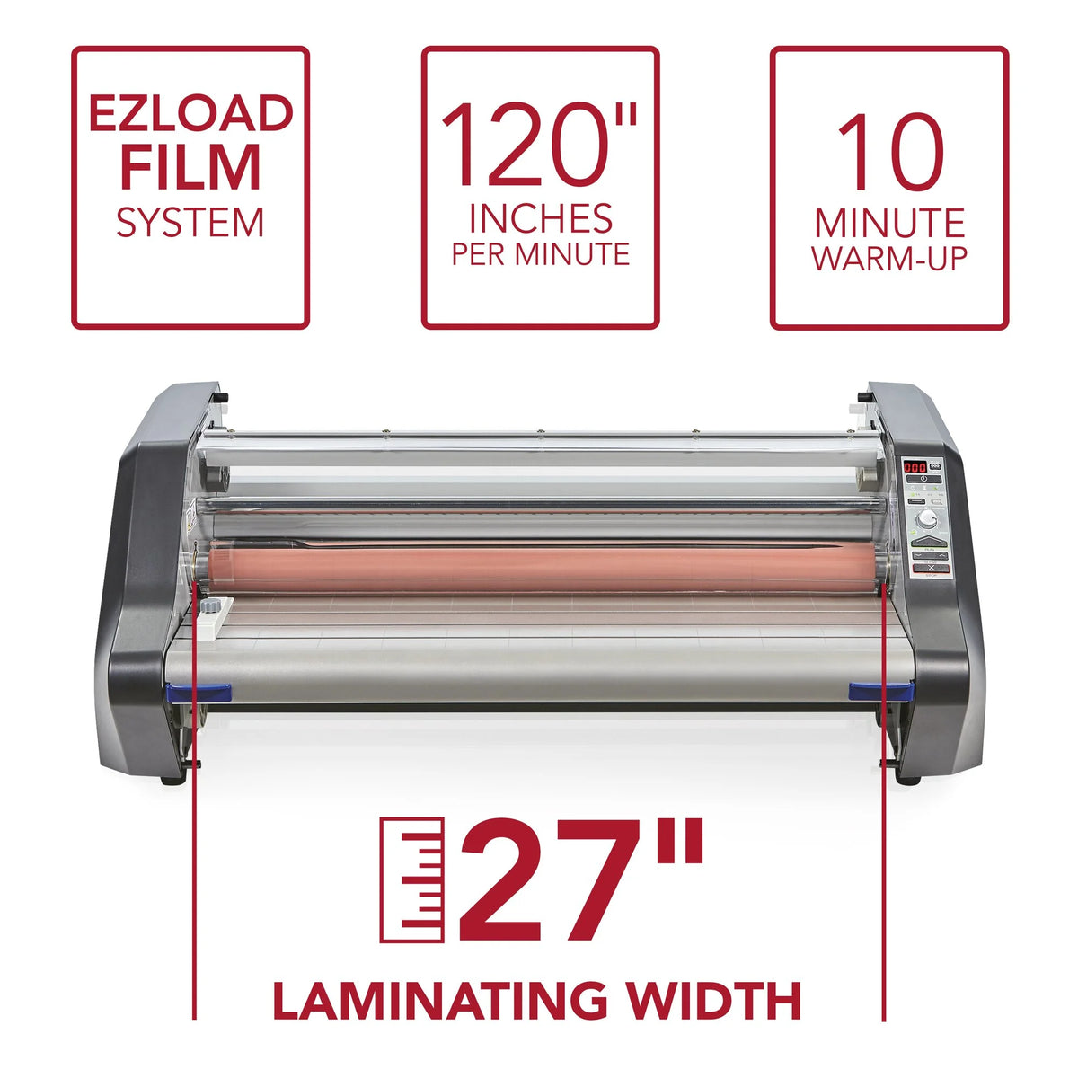 27" Maximum Width Thermal Roll Laminator X110