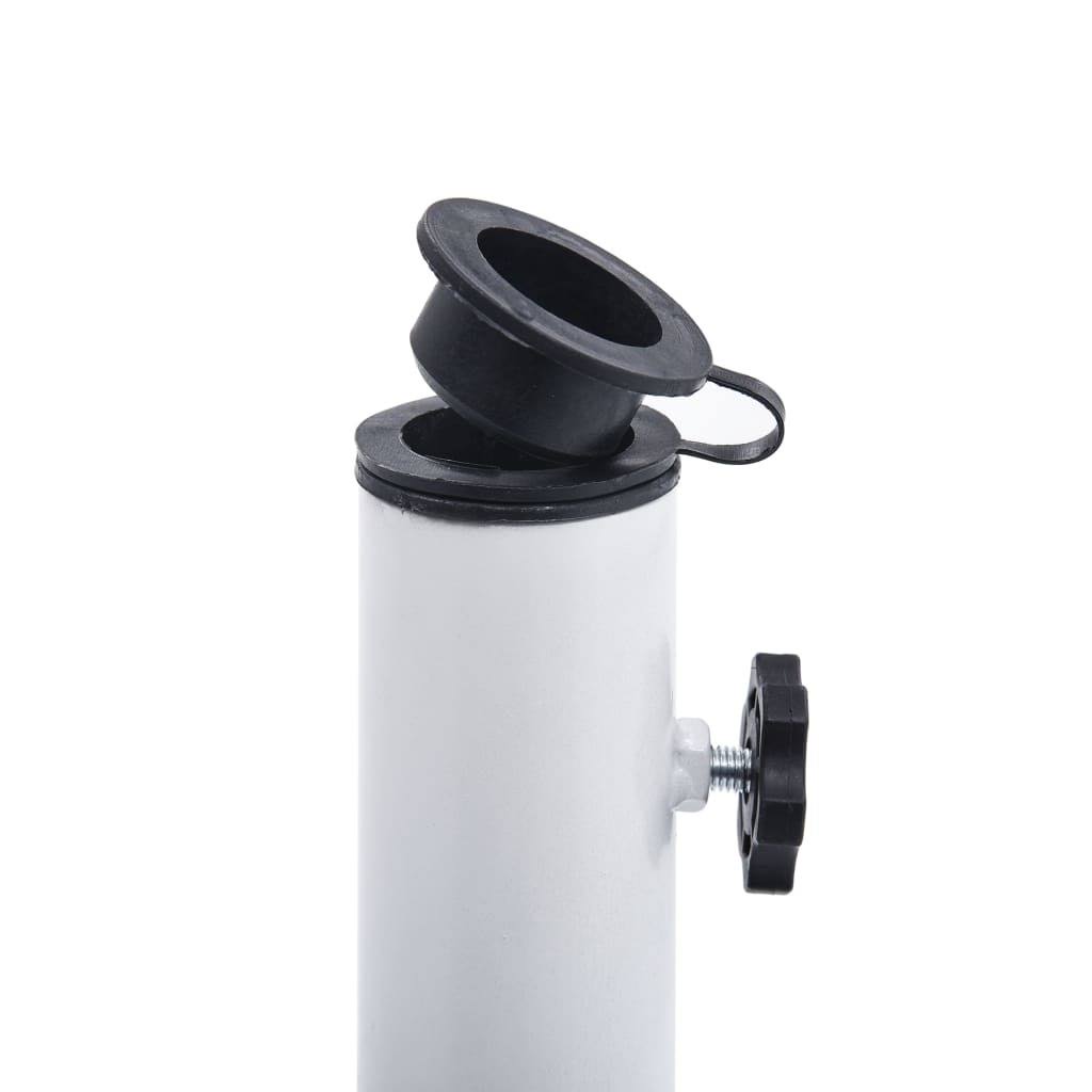 White 26.5 lbs Cast Iron Umbrella Base Y53820