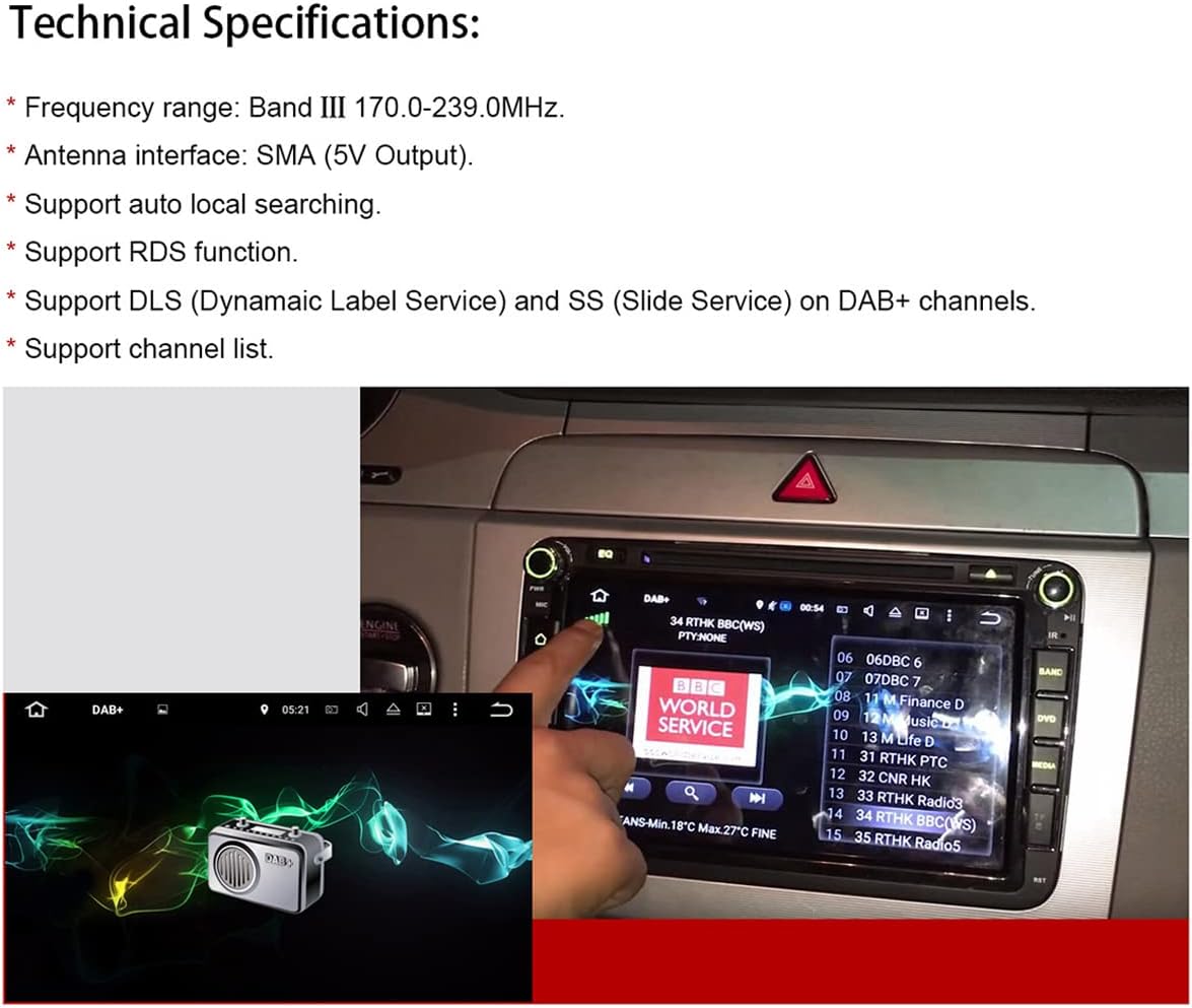 Digital Auto Radio Receiver DAB+ Car Kit S9617