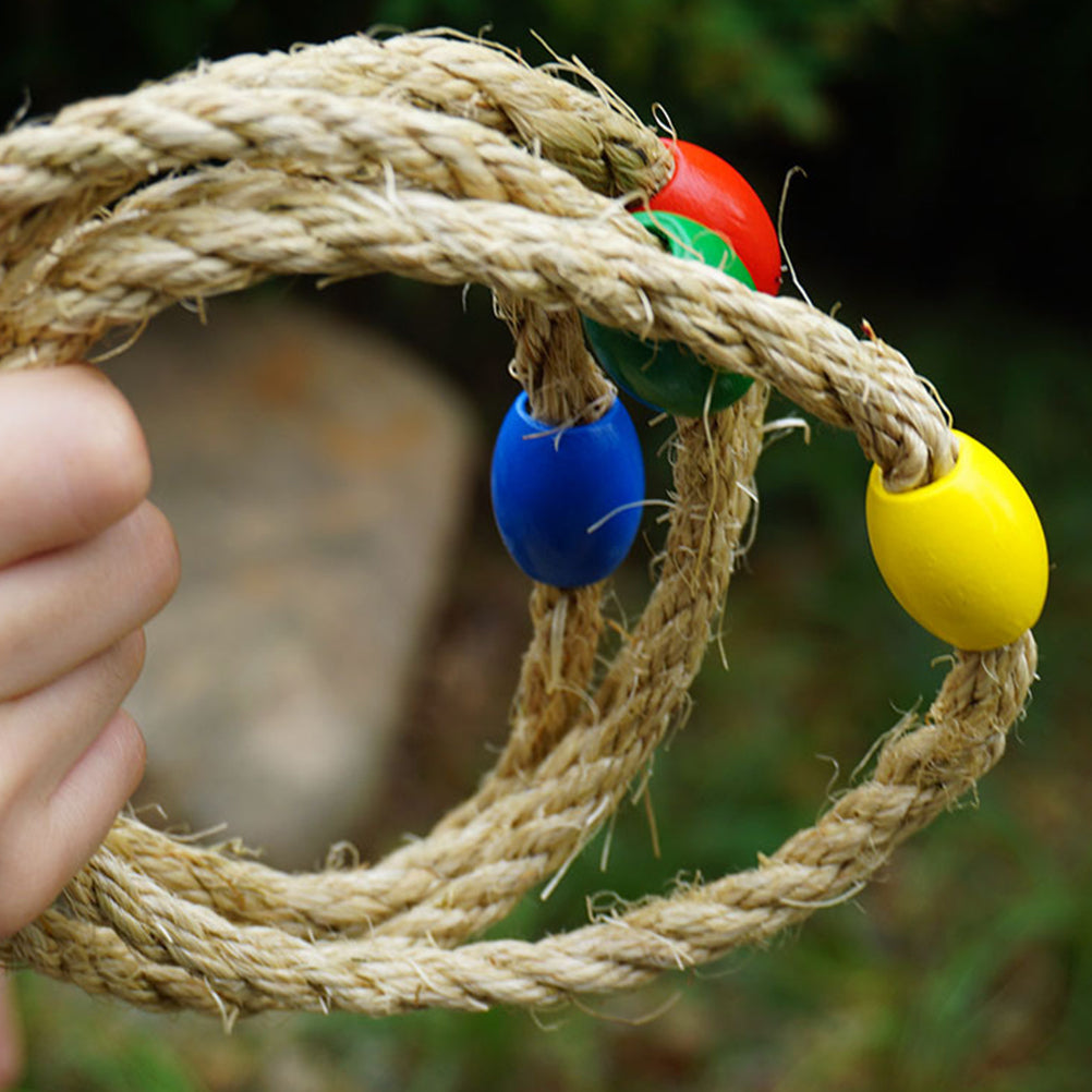16 PCS Wooden Ring Toss Game Z33970