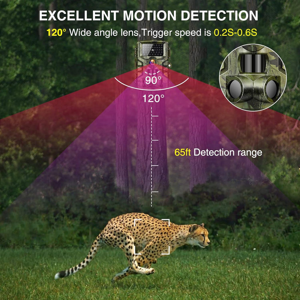 Trail Camera with Night Vision Motion Activated Waterproof Wildlife Camera Pack of 2 M6696