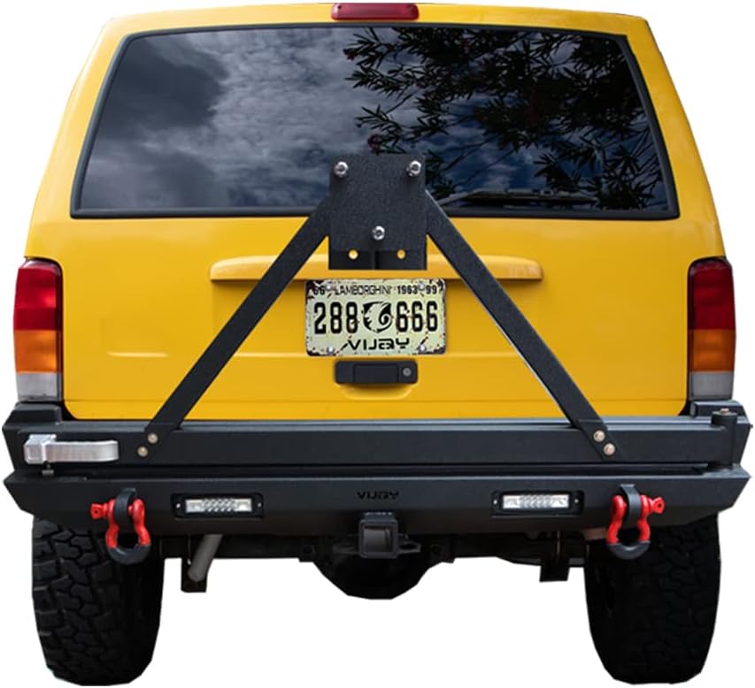 Front and Rear Bumper with LED Lights and Winch Plate and Tire Carrier X931859
