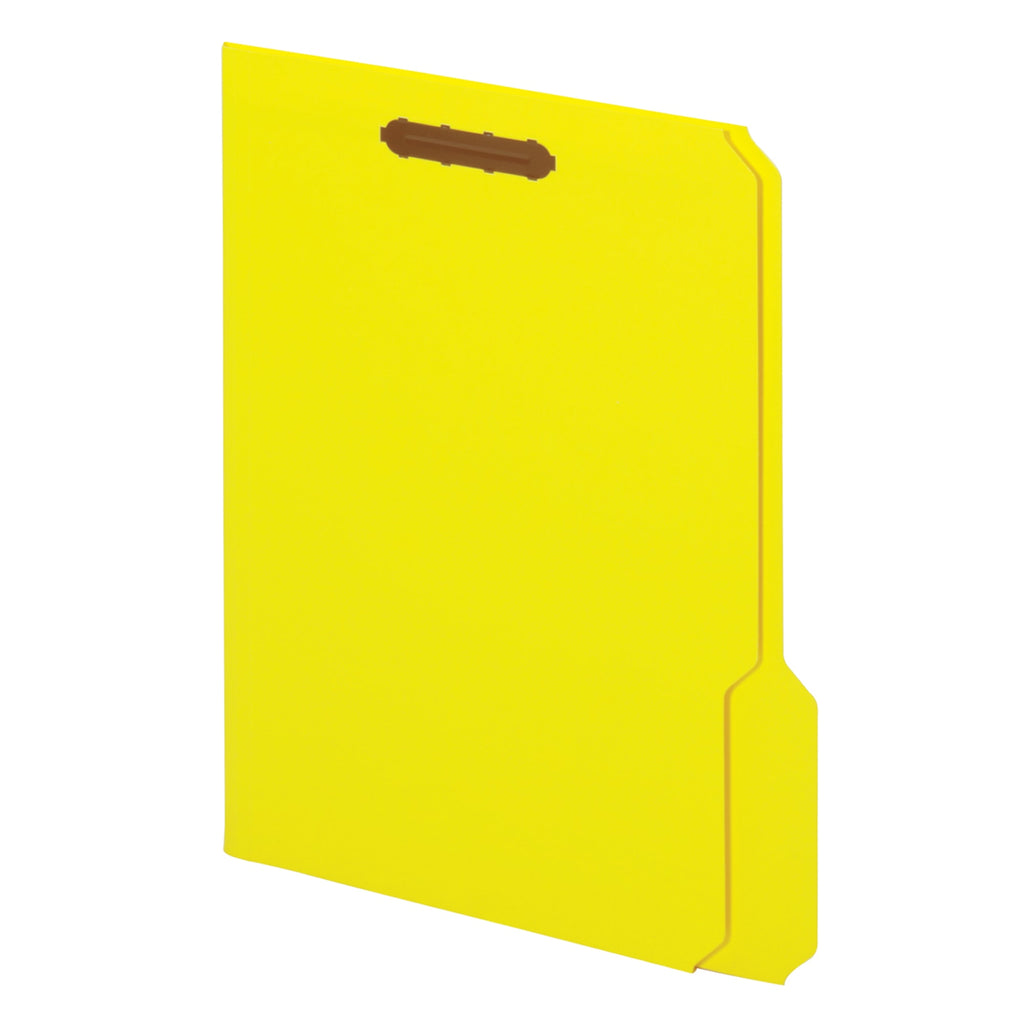 Yellow Letter Size Fastener File Folders, Pack Of 50 I8354