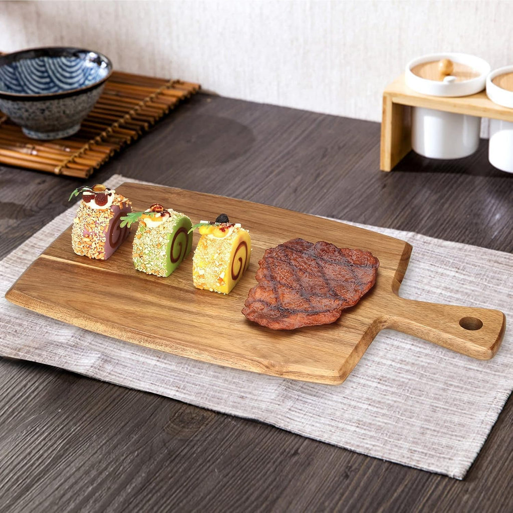 Acacia Wood Cutting Board with Handle K1275
