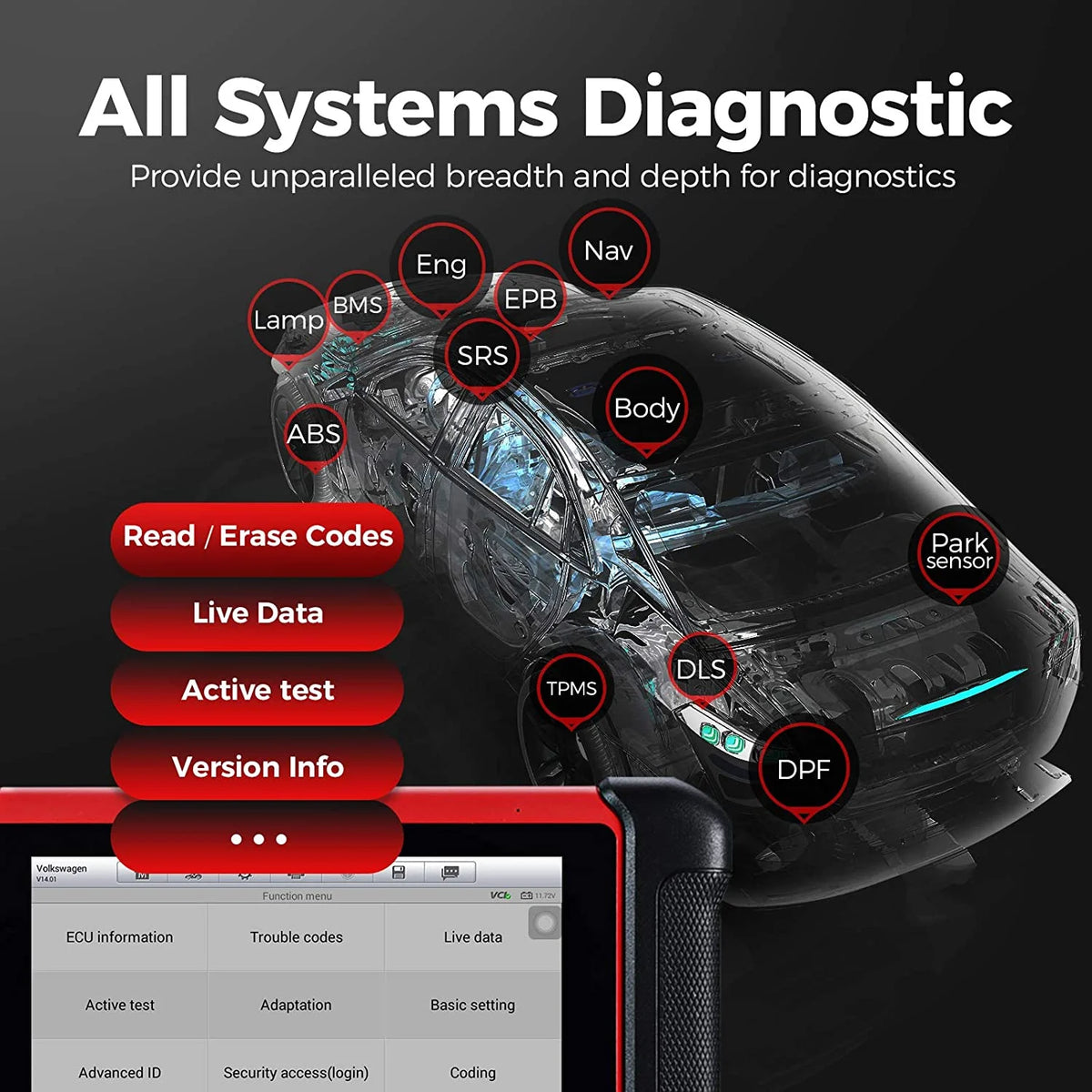 Autel MaxiCOM MK906BT Car Diagnostic Scan Tool B85327
