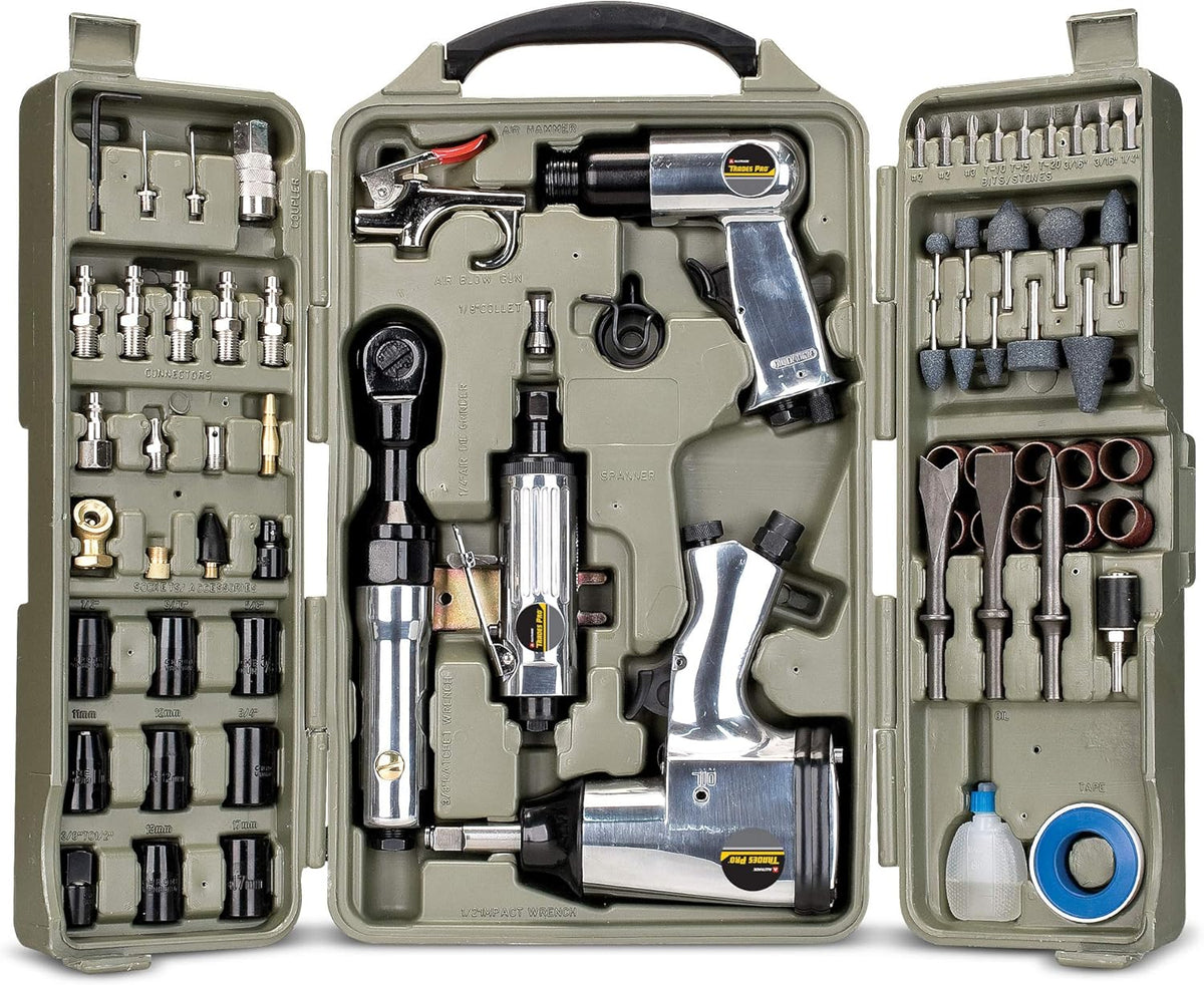 71-Piece Silver Air Tools and Accessories V51754