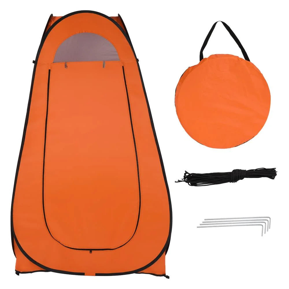 Orange Pop Up Shower Tent with Carrying Bag R847