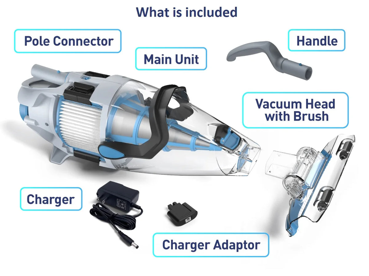 Rechargeable Pool Vacuum with Fine Filtration J4784