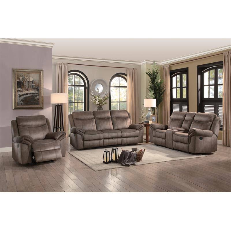 Brown Glider Reclining Chair W7672