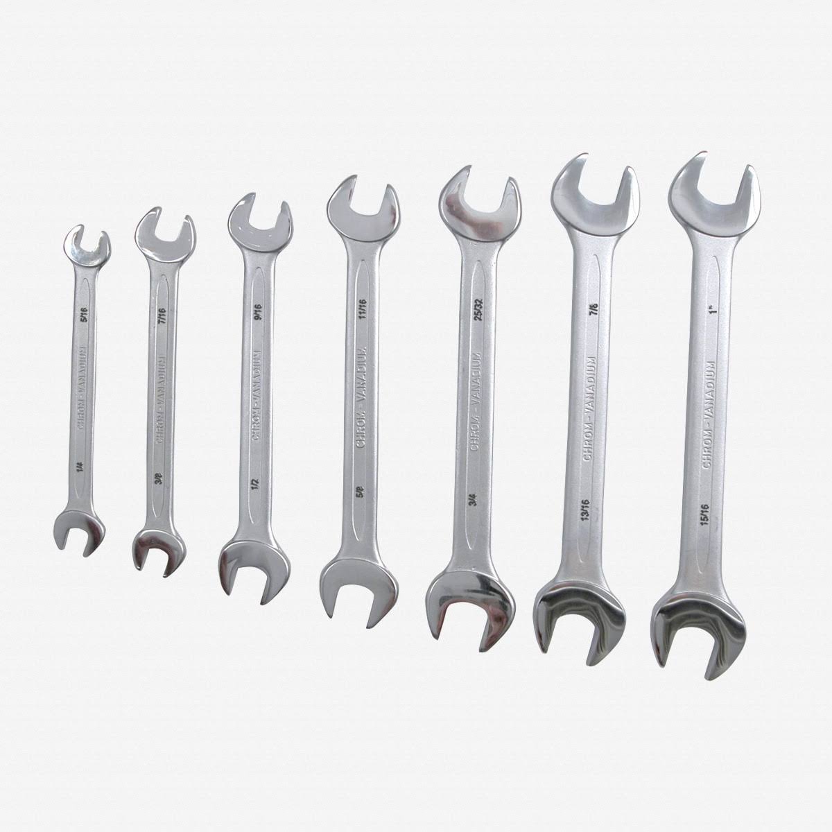 7 Piece Open End Wrench Set T911217