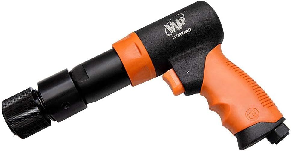 190mm Long Barrel Air Hammer with Quick Change Chisel Retainer and 4-Piece Chisels Set M9229
