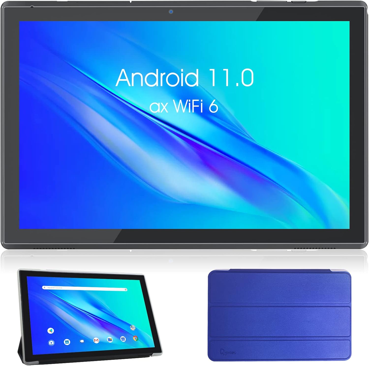 10 Inch Android Tablet with Case, 3GB RAM 32GB ROM, WiFi 6, Dual Camera H610871