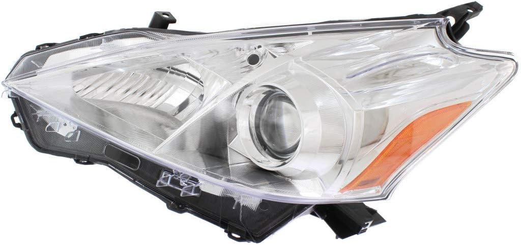 Halogen Headlight Assembly Pair for Toyota Prius V 2012-2014 W44853