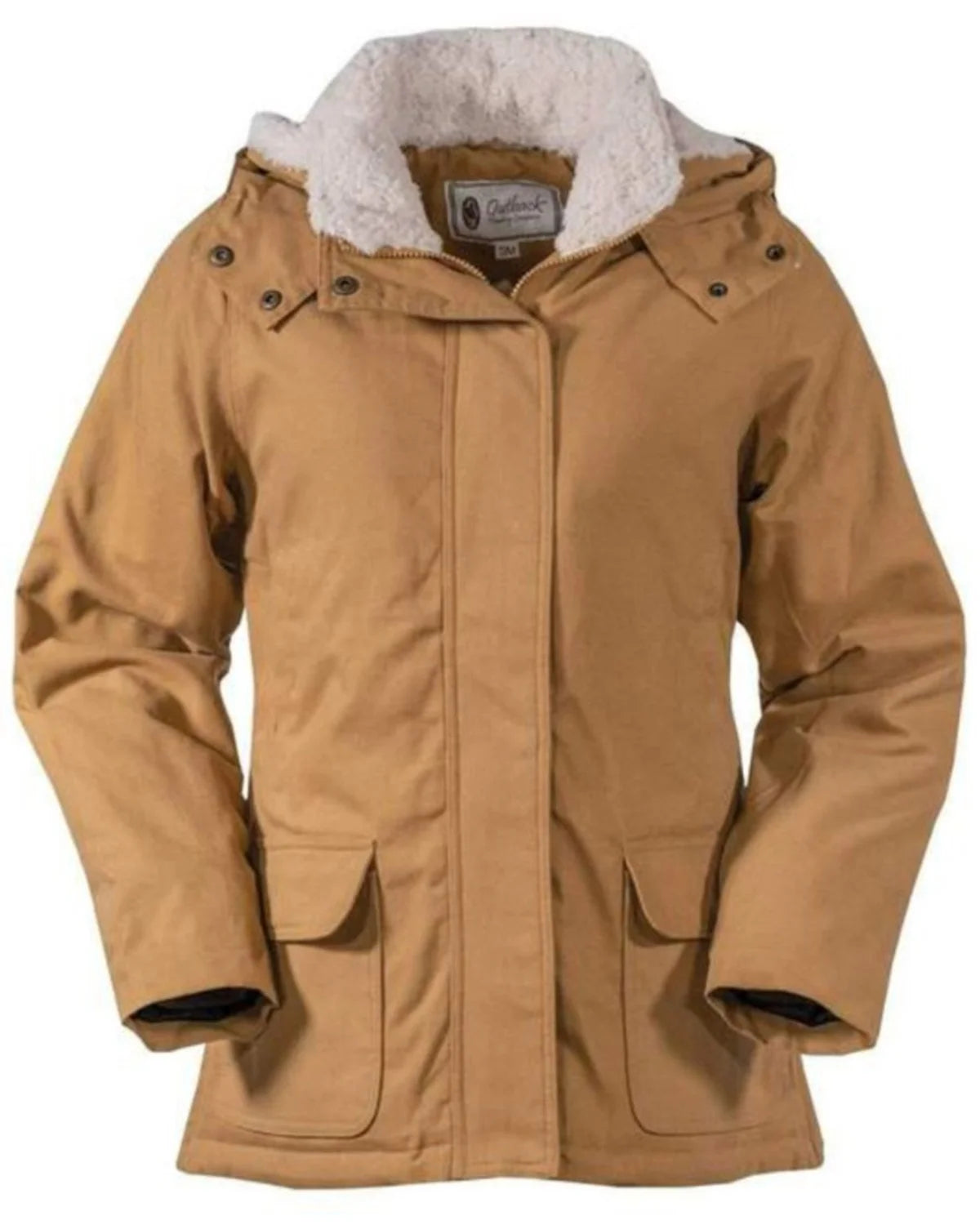 Canvas Fleece Hooded Jacket Tan 3X M10951