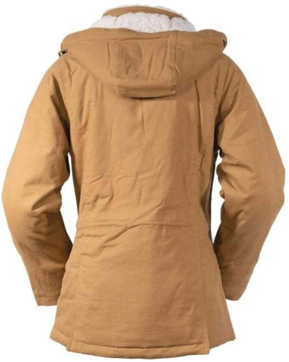 Canvas Fleece Hooded Jacket Tan 3X M10951