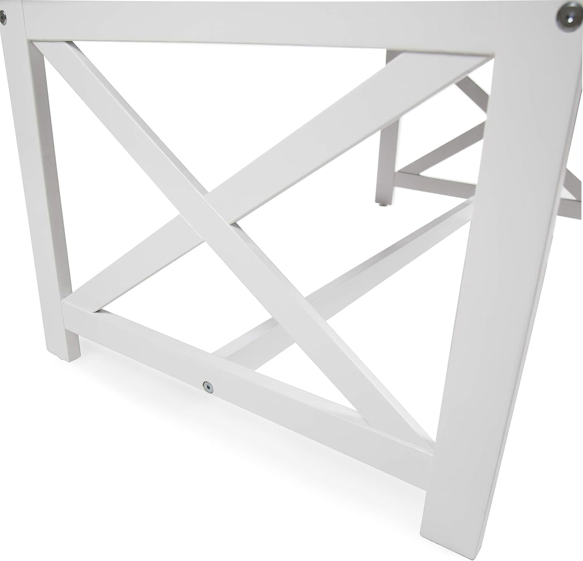 White Base / Dark Brown Top Acacia Wood Coffee Table O575890