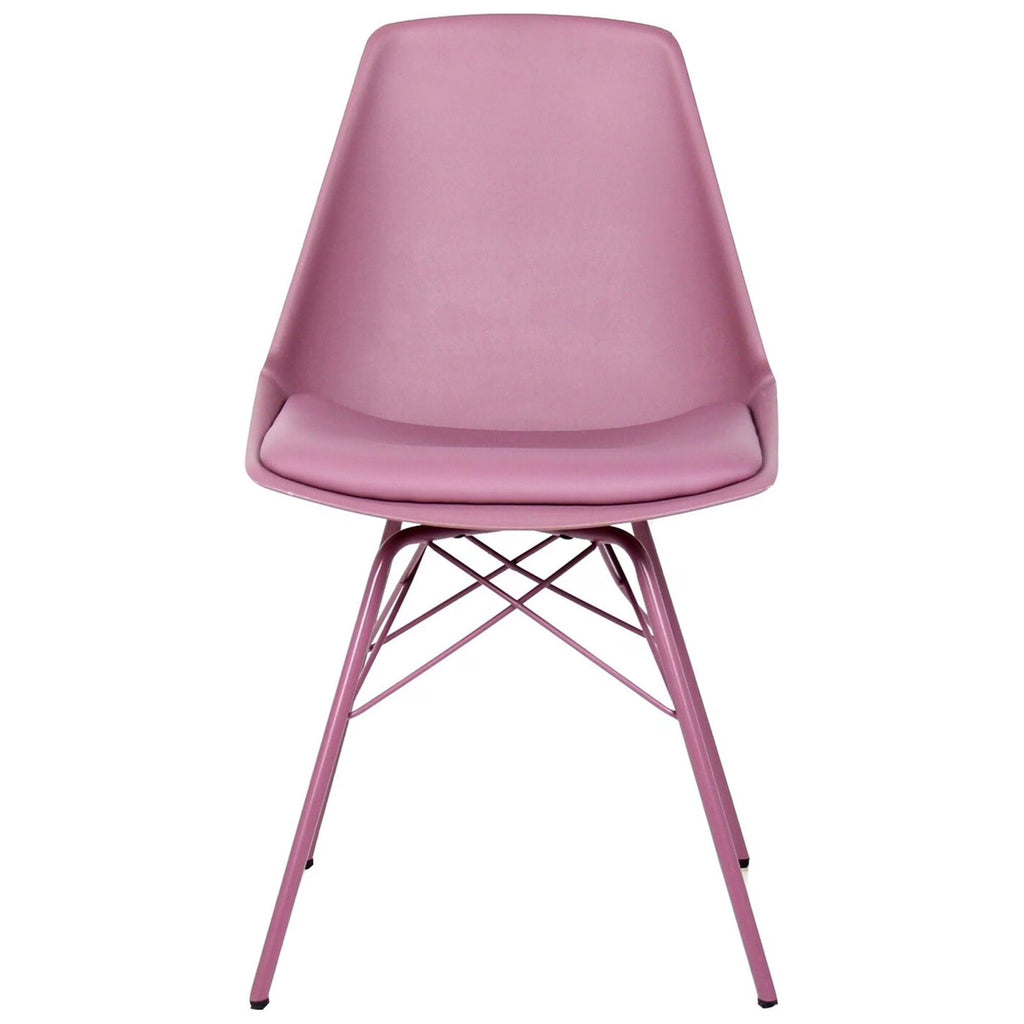 Rose Pink Mid-century Modern Eiffel Style Chair (Set of 4) U951