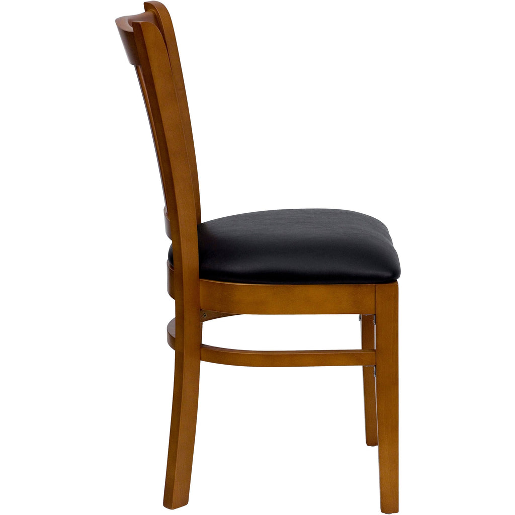 Black Cherry Vinyl Restaurant Chair S246