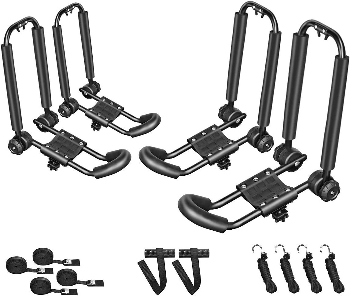 One Pair Fold Down J Bar Kayak Rack Pack of 2 W602