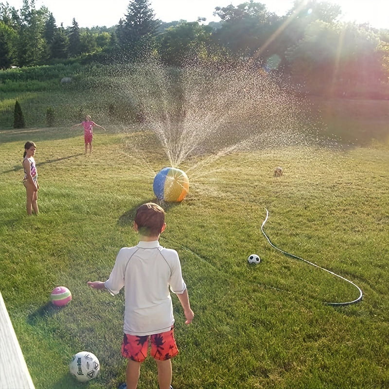 Inflatable Water Sprinkler Ball Outdoor Swimming Pool Beach Toys M722