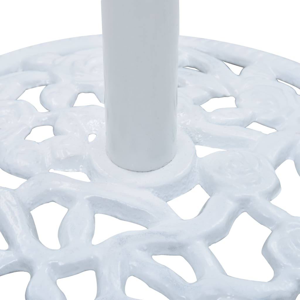 White 26.5 lbs Cast Iron Umbrella Base Y53820