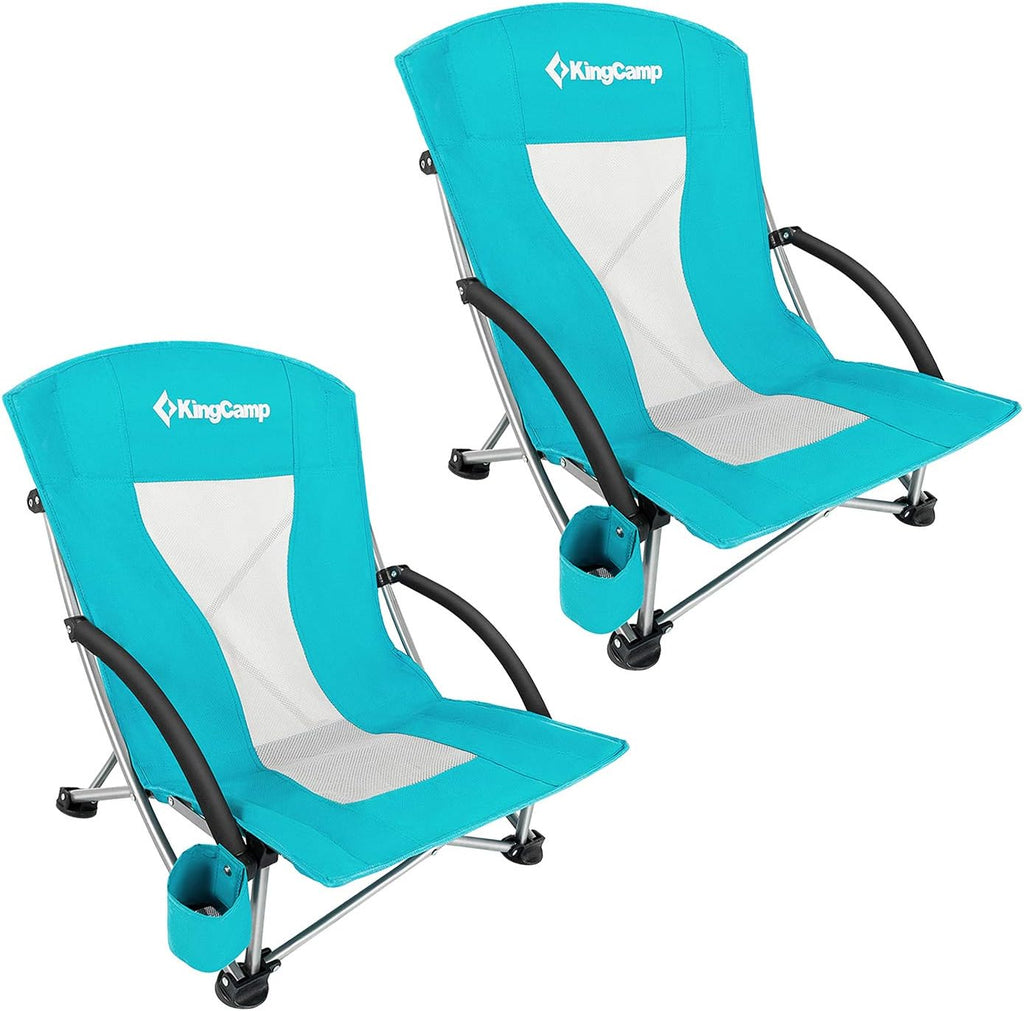 Low Sling Mesh Beach Chair with Carry Bag D730119