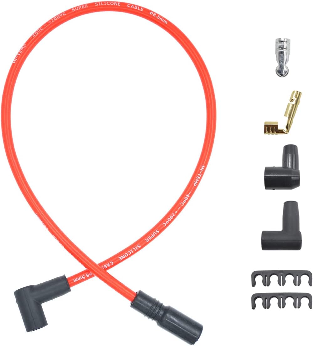 Ignition Distributor with 8pcs Platinum Spark Plugs and Wires Set for V8 5.7L 5.0 S48010