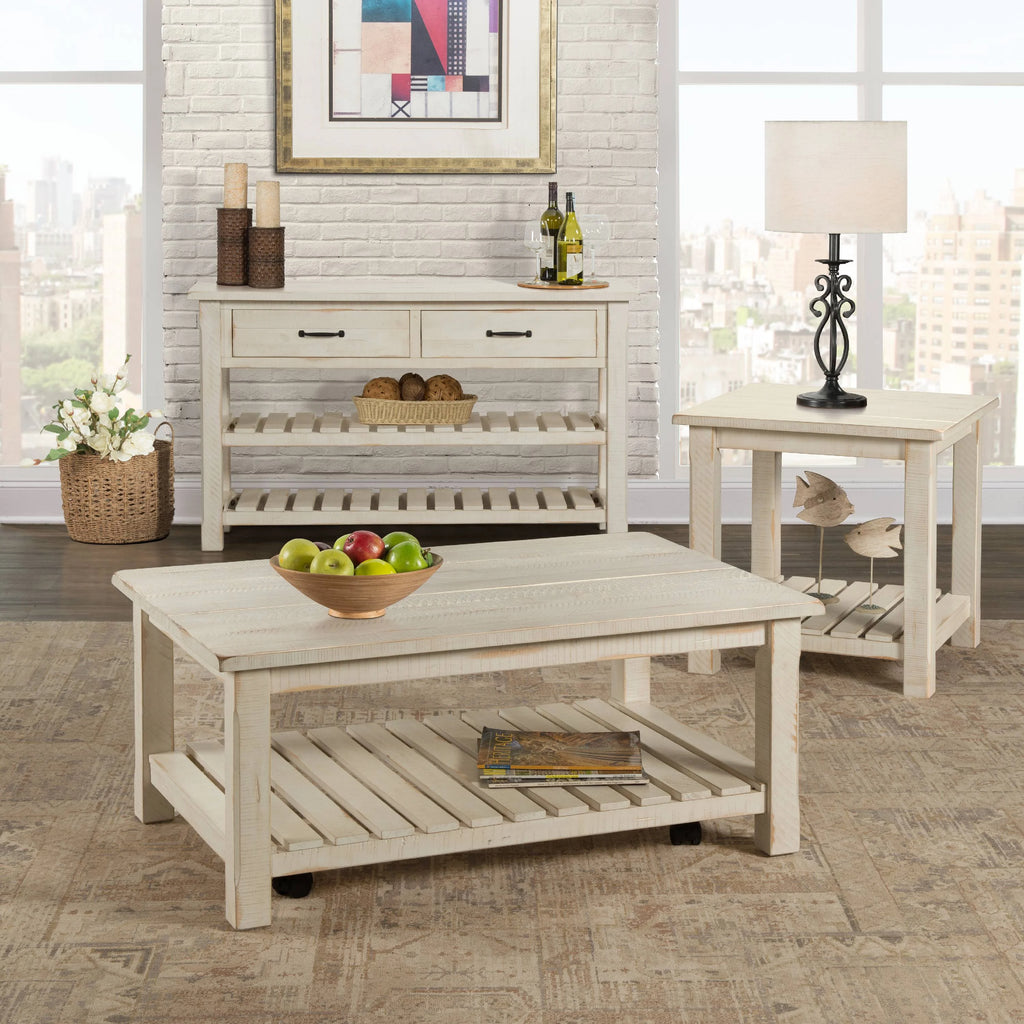 Antique White Sofa Table X2688