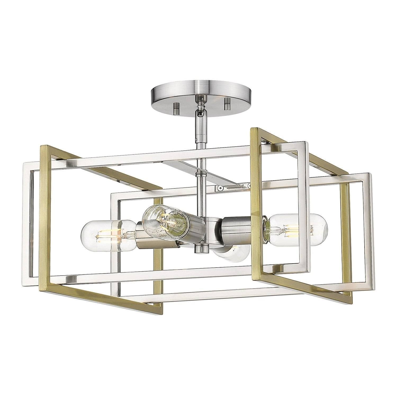 Pewter Semi-Flush Mount Light M96790