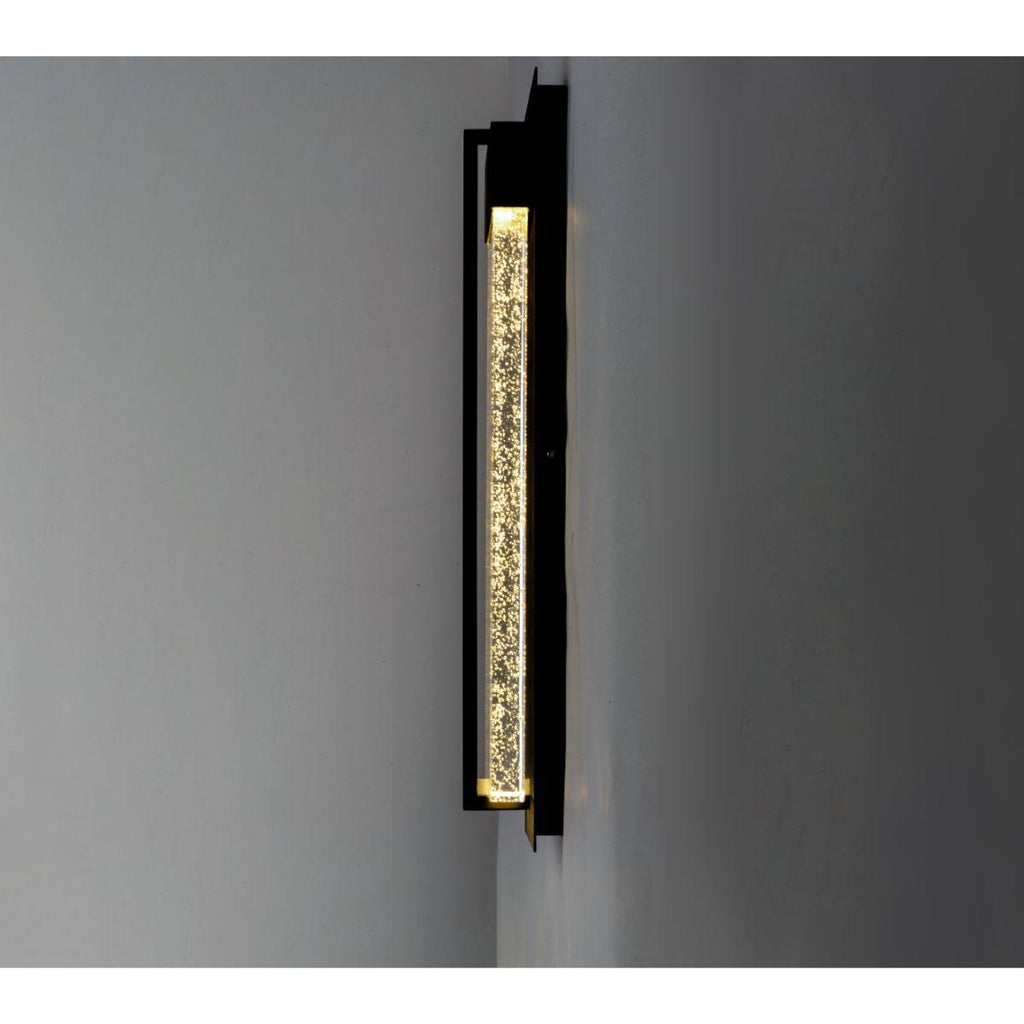 Black LED Outdoor Wall Sconce D2325