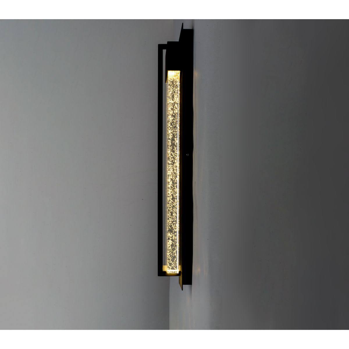 Black LED Outdoor Wall Sconce D2325