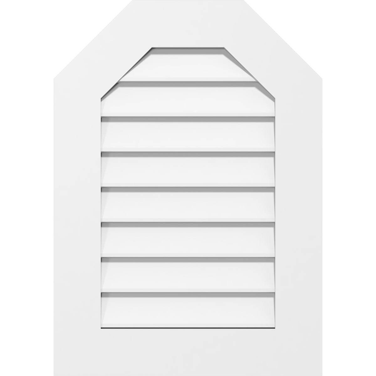 Octagonal Top Surface Mount PVC Gable Vent I6131