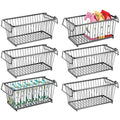 Stackable Metal Food Storage Basket with Handles E400787