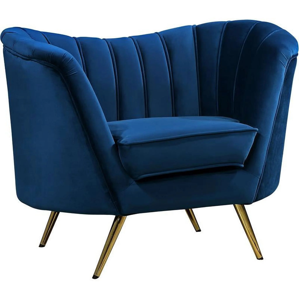2 Piece Velvet Living Room Furniture Set with Loveseat and Accent Chair S38313