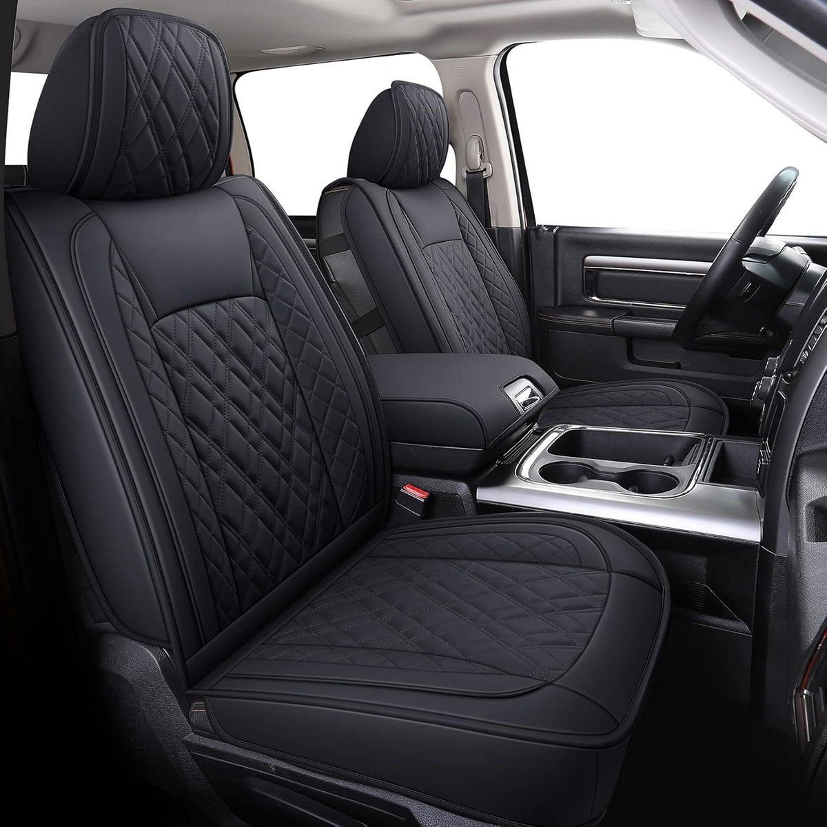 Faux Leather Ram 1500 Seat Covers Front and Back K123748