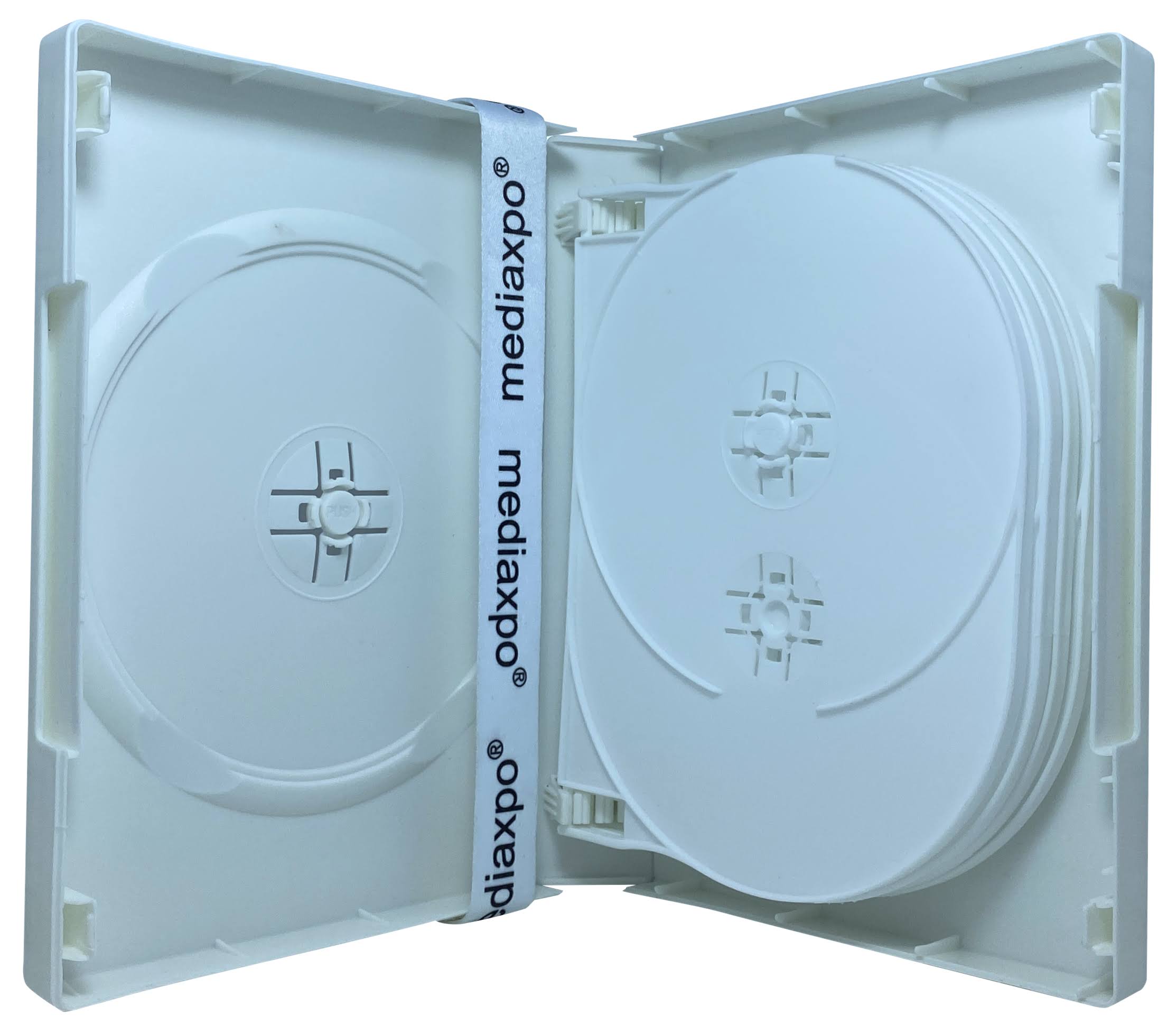 White 10 Disc DVD Cases M551066