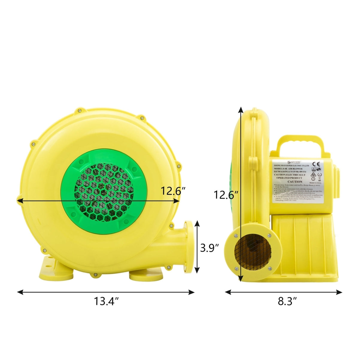Yellow and Green Portable Air Blower for Inflatable Bounce Castle S796