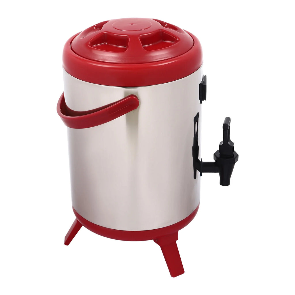 8L Stainless Steel Hot Beverage Dispenser with Thermometer J977