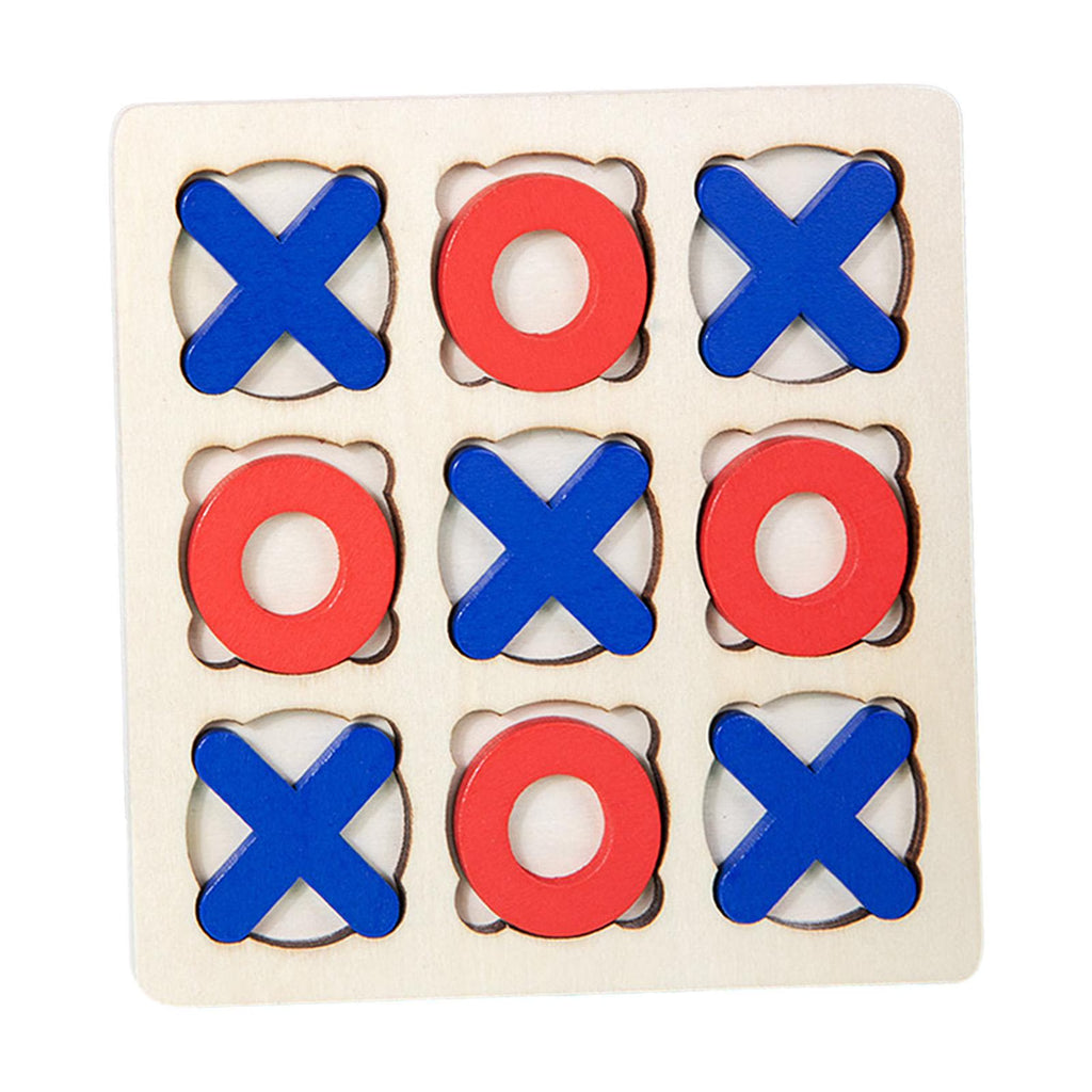 Wooden Tic Tac Toe Board Game T7980