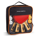 4-Player Table Tennis Racket Set with 3-Star Balls and Storage Case D157741