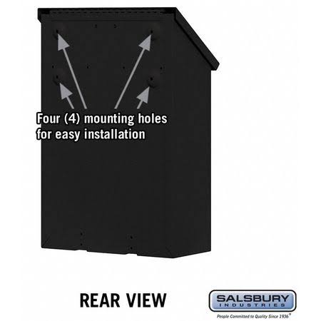 Black Vertical Mailbox F8479