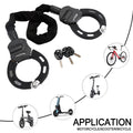 Motorcycle Electric Scooter Lock with 60cm Chain Lock and Key Y594