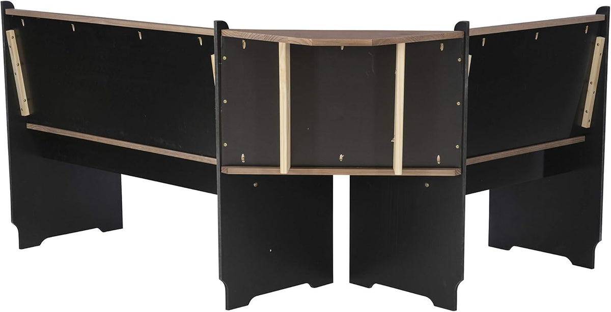 Black and Pecan Breakfast Dining Set O979