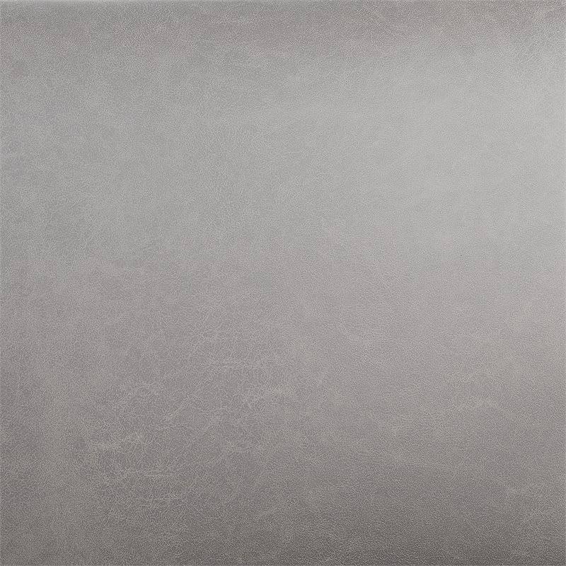 PU Leather Accent Chair Light Grey/Chrome E4997