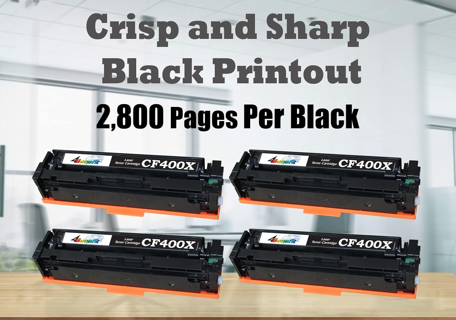4x Black Toner Cartridge V71121